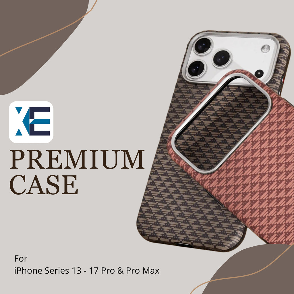 XE Premium PU Leather Case -  For iPhone Series 13 to 17