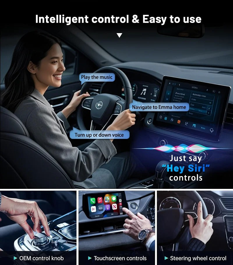 Wireless CarPlay USB Adapter Dongle - Effortless IOS Mirroring For Cars