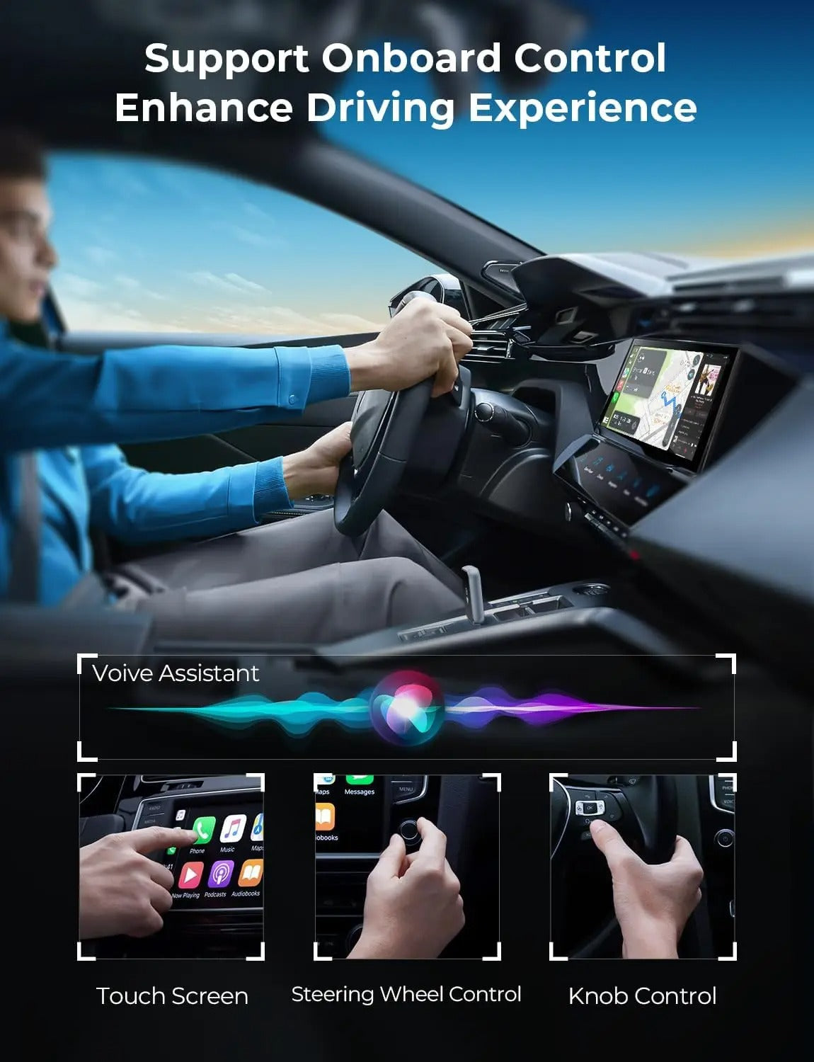 Wireless CarPlay USB Adapter Dongle - Effortless IOS Mirroring For Cars