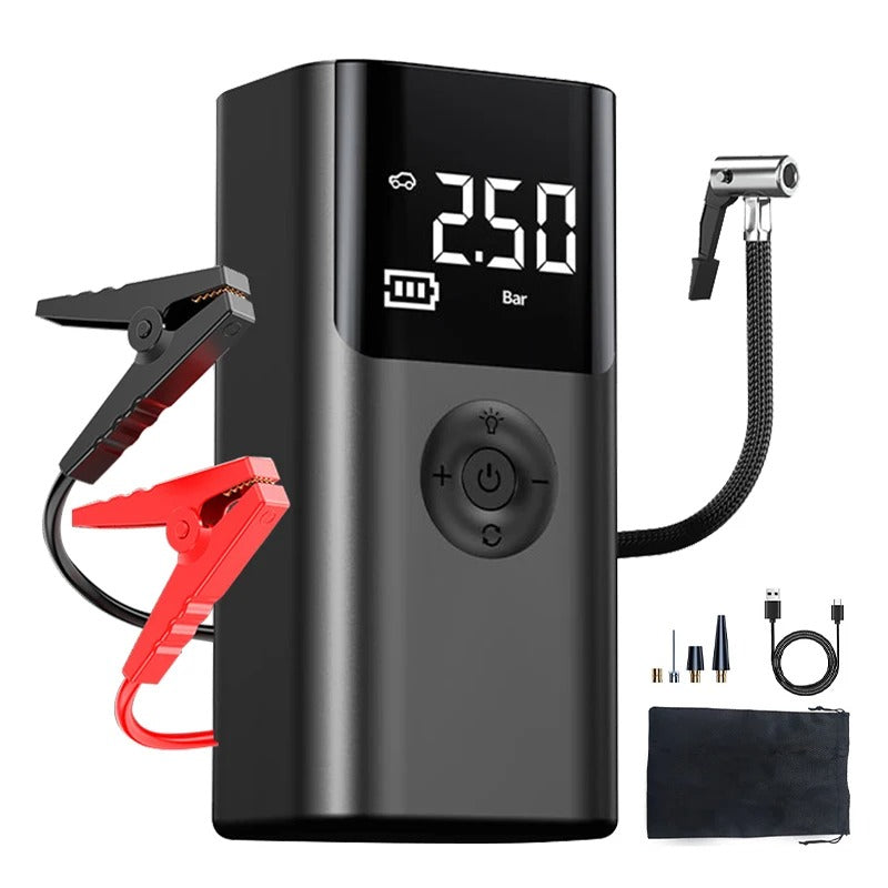 XE - Air Pump Jump Starter Booster 16000mah Power Bank Lithium Battery 4 in 1 Car Jump Starter