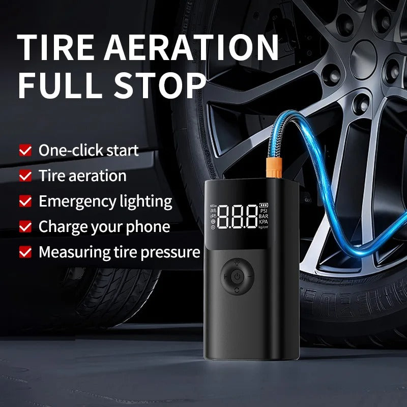 XE - Air Pump Jump Starter Booster 16000mah Power Bank Lithium Battery 4 in 1 Car Jump Starter