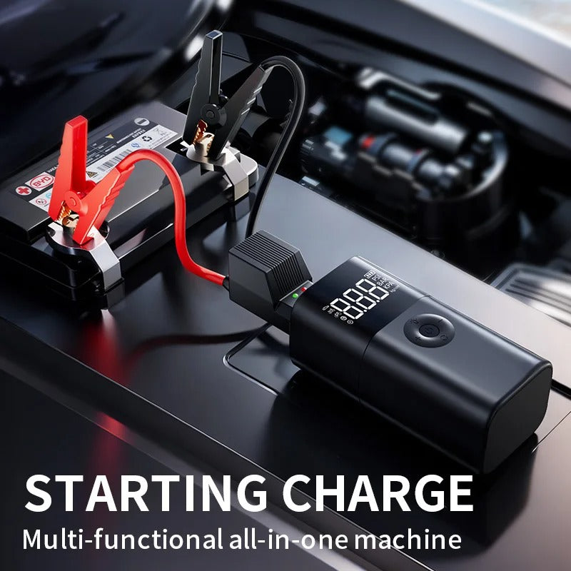 XE - Air Pump Jump Starter Booster 16000mah Power Bank Lithium Battery 4 in 1 Car Jump Starter