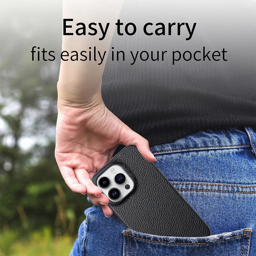 XE Premium Leather Case For iPhone 12 - 17 Pro & Pro Max